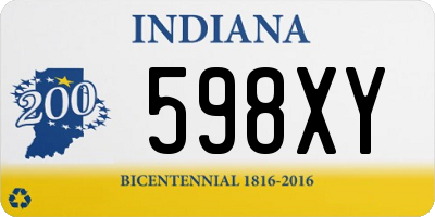 IN license plate 598XY