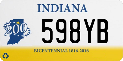 IN license plate 598YB