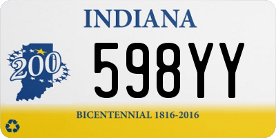 IN license plate 598YY