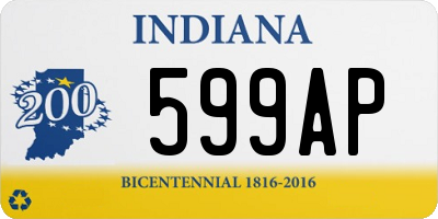 IN license plate 599AP