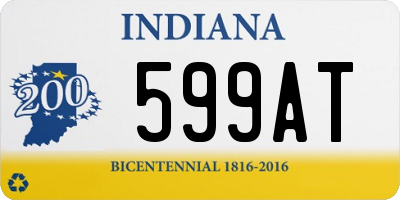 IN license plate 599AT