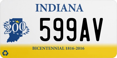 IN license plate 599AV