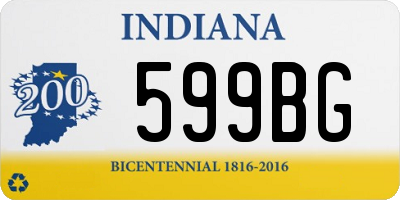 IN license plate 599BG