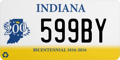 IN license plate 599BY