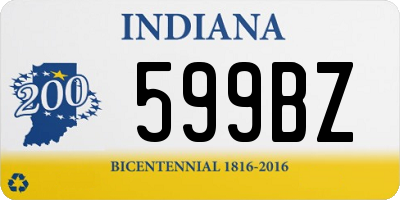 IN license plate 599BZ