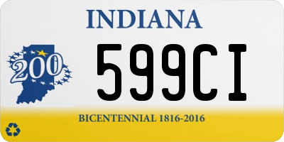 IN license plate 599CI