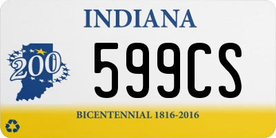 IN license plate 599CS