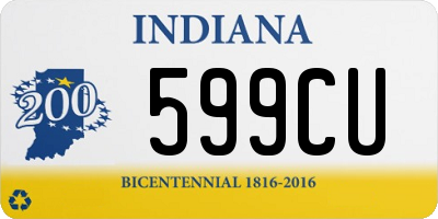 IN license plate 599CU