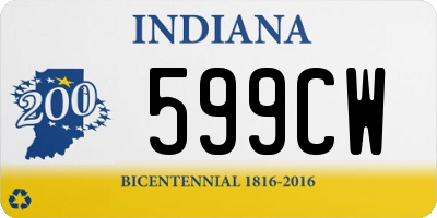 IN license plate 599CW