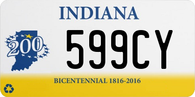 IN license plate 599CY