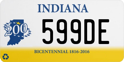 IN license plate 599DE