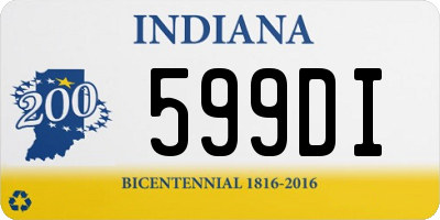 IN license plate 599DI