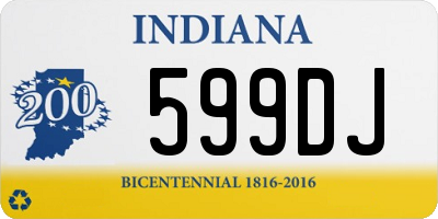 IN license plate 599DJ