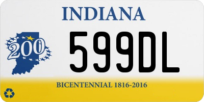 IN license plate 599DL