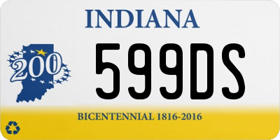 IN license plate 599DS