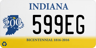 IN license plate 599EG