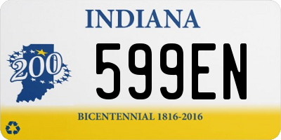 IN license plate 599EN