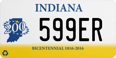 IN license plate 599ER