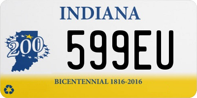 IN license plate 599EU