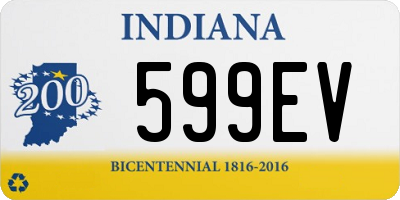 IN license plate 599EV