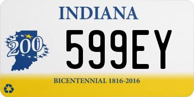 IN license plate 599EY