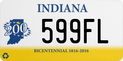 IN license plate 599FL