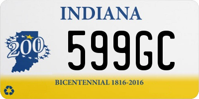 IN license plate 599GC