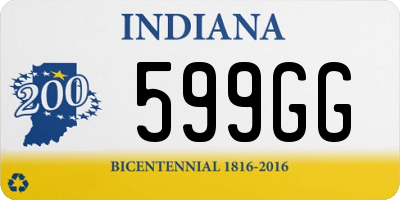 IN license plate 599GG