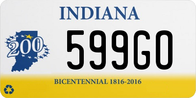 IN license plate 599GO