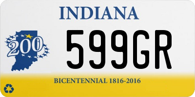 IN license plate 599GR