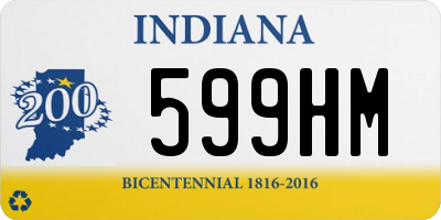 IN license plate 599HM