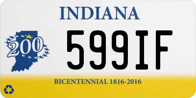 IN license plate 599IF