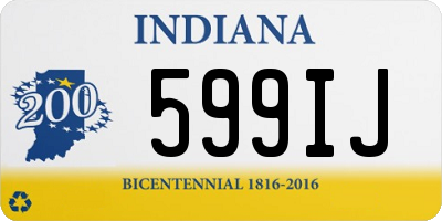 IN license plate 599IJ