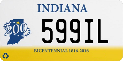 IN license plate 599IL