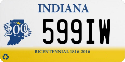 IN license plate 599IW