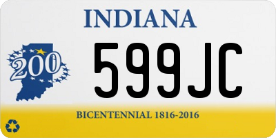 IN license plate 599JC