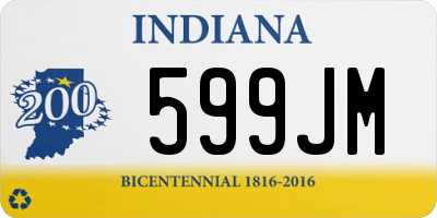 IN license plate 599JM