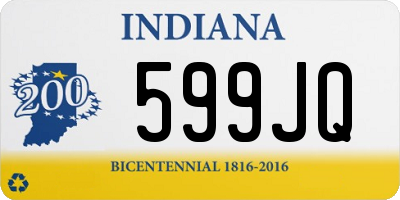 IN license plate 599JQ