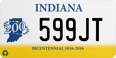 IN license plate 599JT