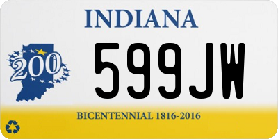 IN license plate 599JW