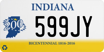 IN license plate 599JY