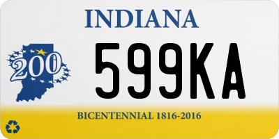 IN license plate 599KA