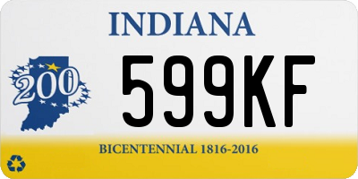 IN license plate 599KF