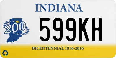 IN license plate 599KH