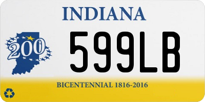 IN license plate 599LB