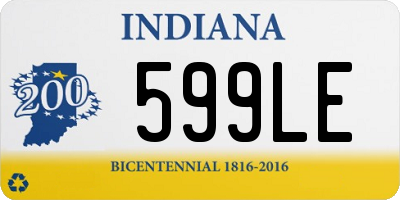 IN license plate 599LE