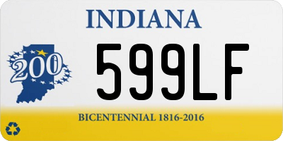 IN license plate 599LF