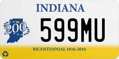 IN license plate 599MU