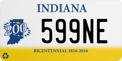 IN license plate 599NE