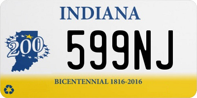 IN license plate 599NJ